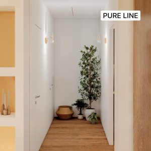 Système pour porte alignée 2 faces invisible